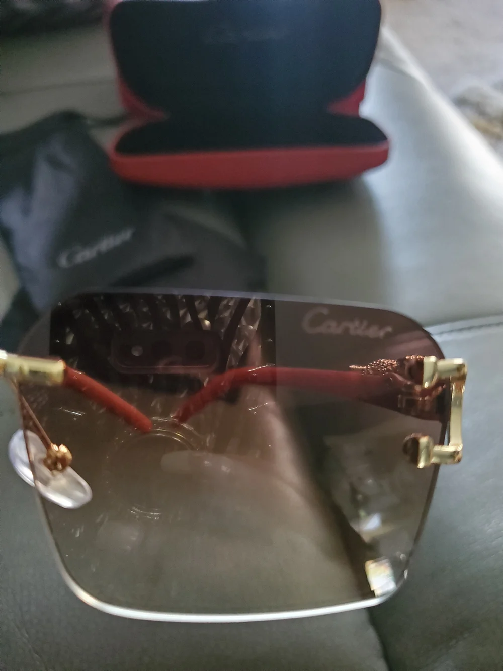Cartier Women Rimless Glasses